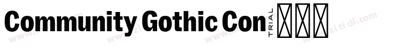 Community Gothic Con字体转换